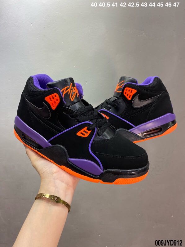 Air Jordan Flight 89 Black Purple Orange Shoes
